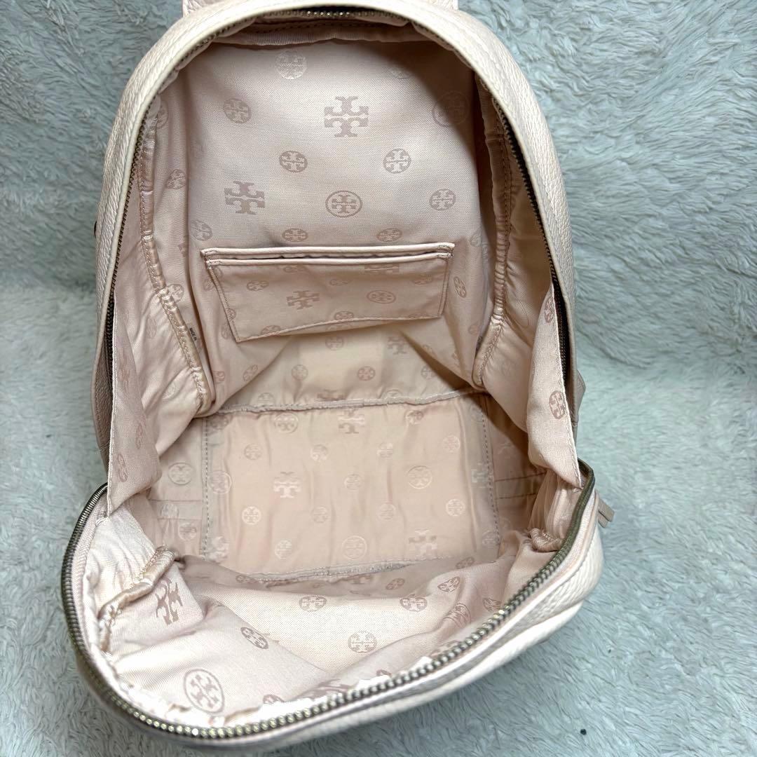 TORY BURCH トリーバーチ レザー ロゴ リュック ピンク