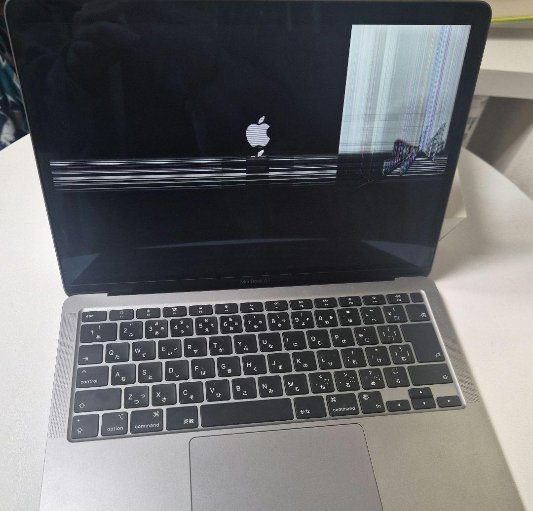 液晶割れ　MacBook Air M1 16GB/512GB 90% 2020