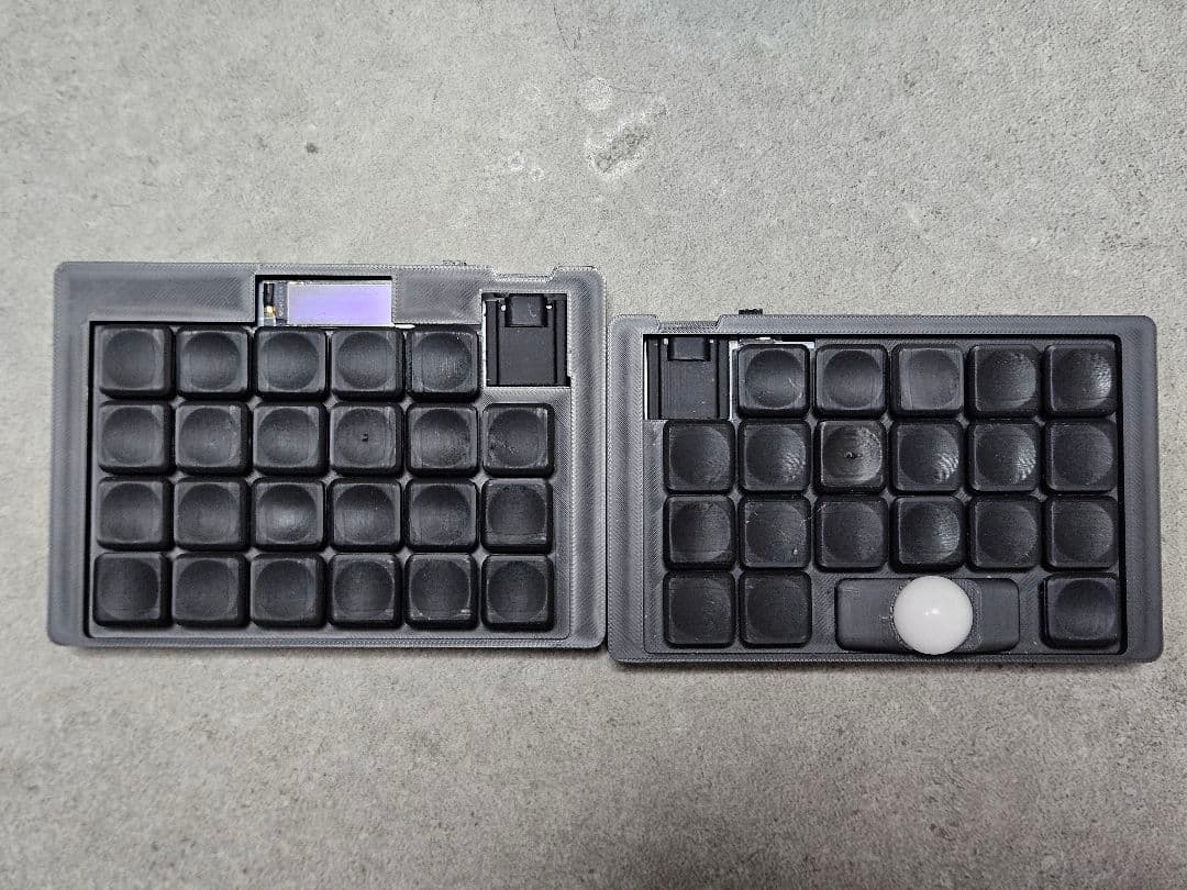 tomkey 無線分割式 トラックボール キーボード 黒 keyball