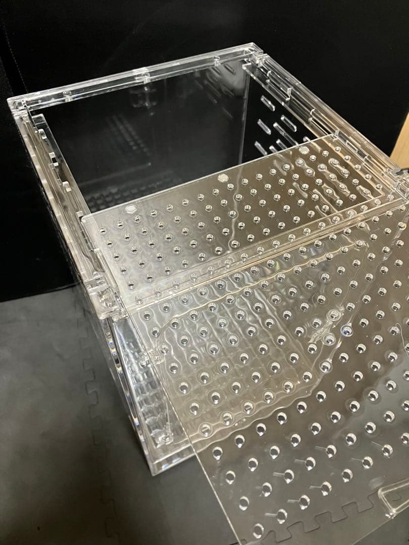 【新品未使用】レプタイルボックス×3 ナノ　スライド式　フロントドア　アクリル