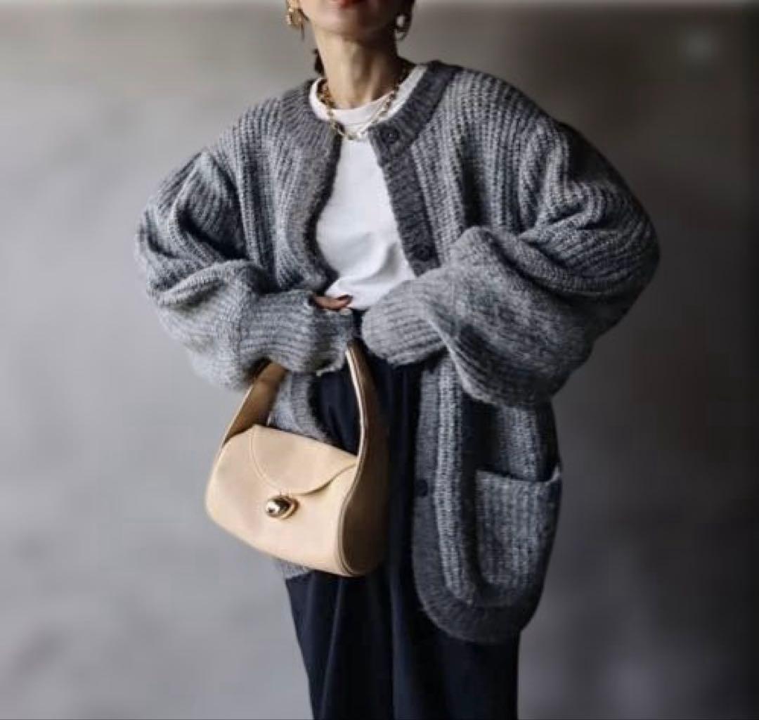 トップス epa mohair cardigan GRY