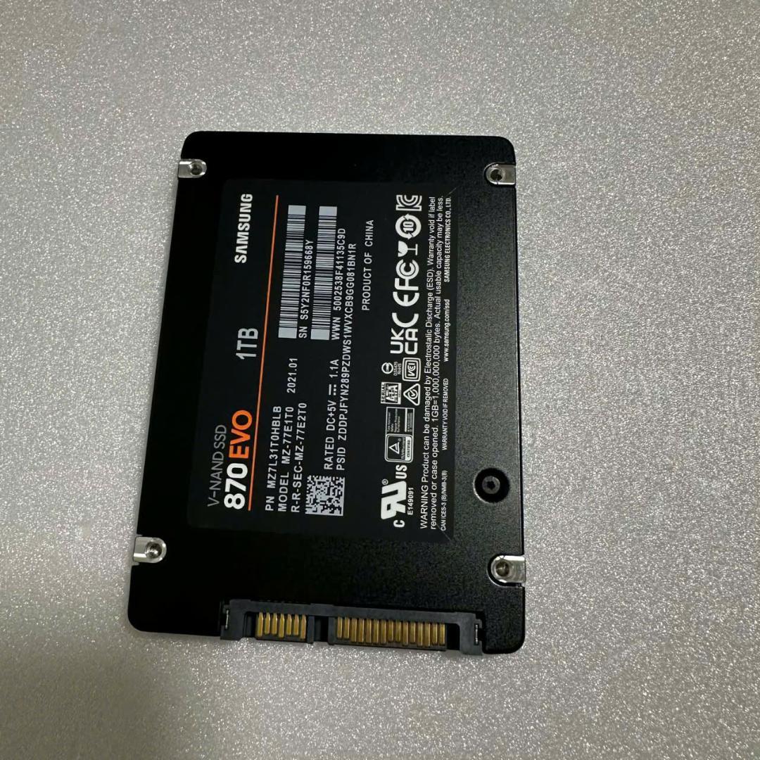 外付けハードディスク・ドライブ Samsung 870 EVO 1TB SSD