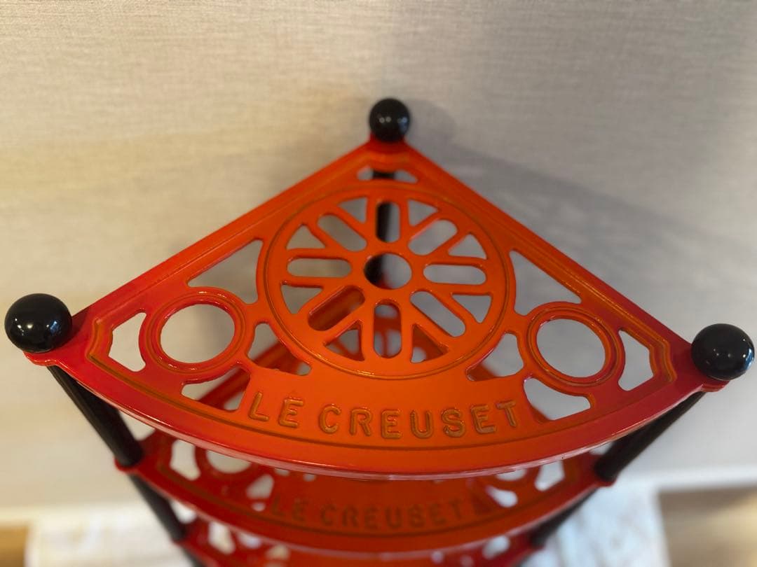 【 Le Creuset ル・クルーゼ 】 ポットスタンド 5段 オレンジ