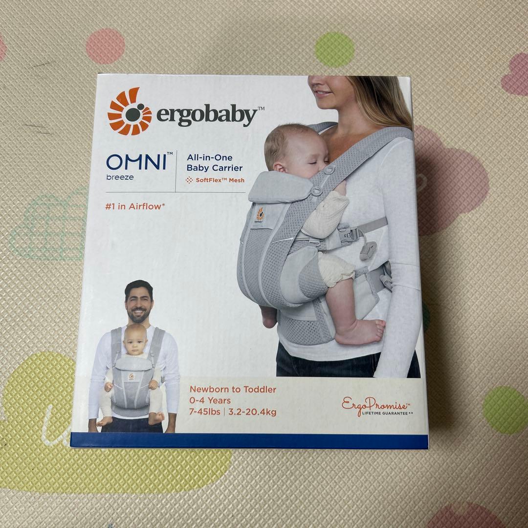 エルゴベビー　オムニブリーズ　抱っこ紐　パールグレー　未使用近い（1回のみ着用）
