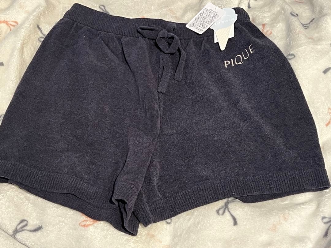 【新品】ジェラートピケツインキャットジャガードプルオーバー&ショートパンツセット