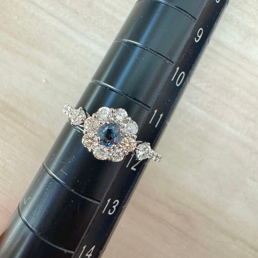 ちかいわ様♡【新品】ブラジル産 アレキサンドライト Pt950 リング 鑑別書付