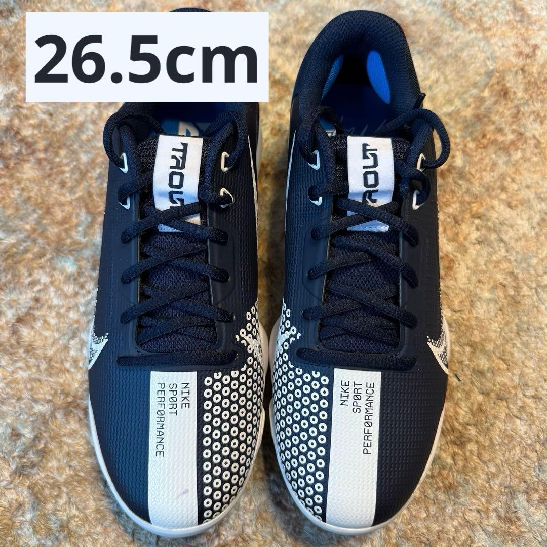 新品 ナイキ 野球スパイク フォースズームトラウト7プロ ネイビー 26.5cm