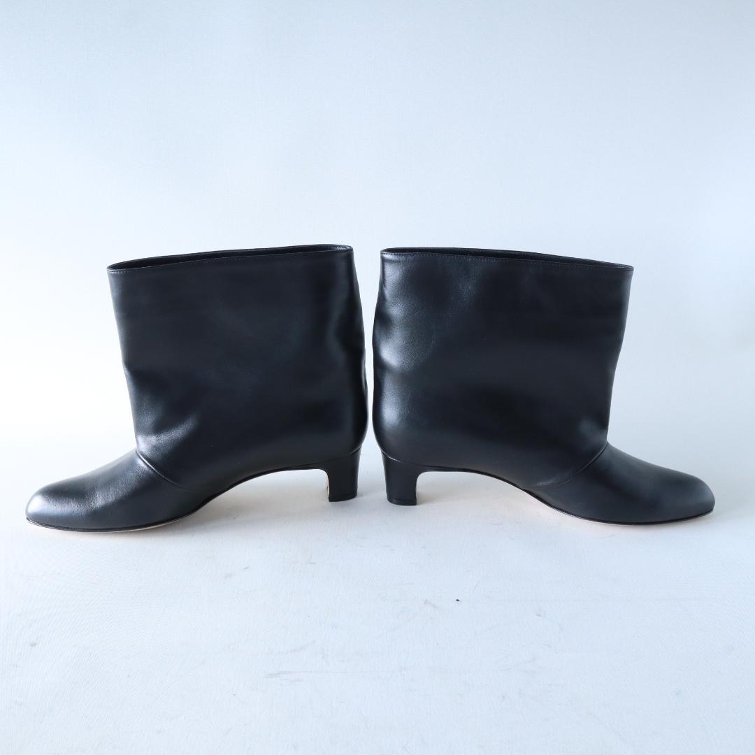 定価約9万 未使用 ネブローニ ショートブーツ 黒 37 24 4.5cmヒール