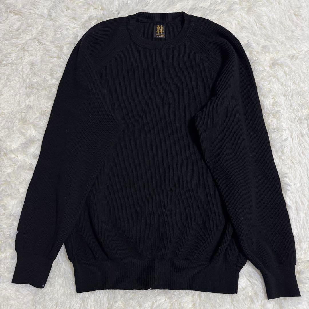 バトナー BATONER クルーネック ニット ブラック Mサイズ