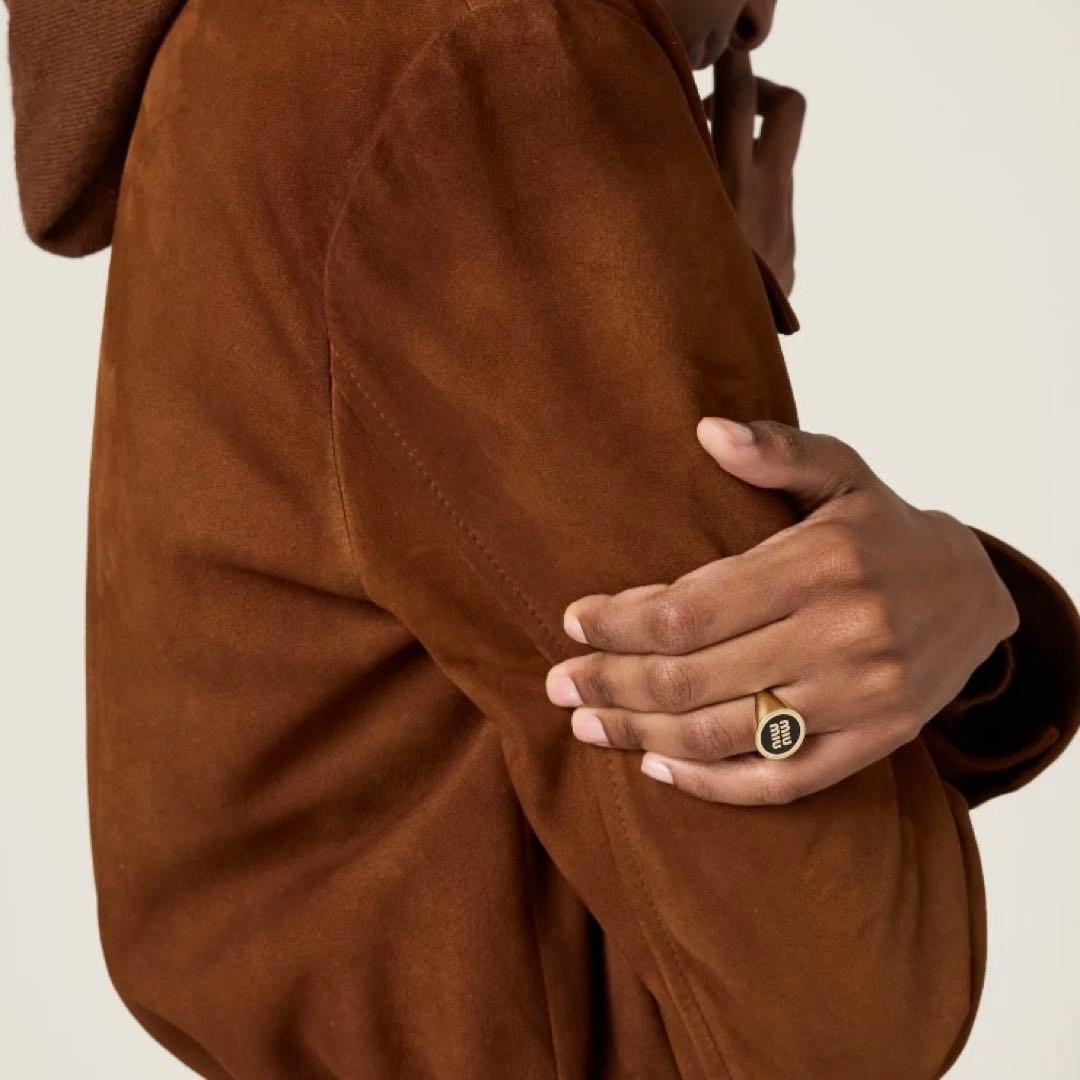 【新品】miumiu エナメルメタルリング