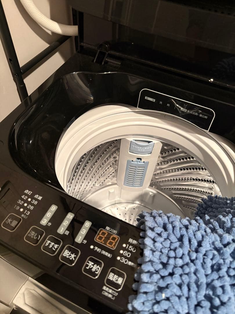 縦型洗濯機 本体 ブラック　4.5キロ