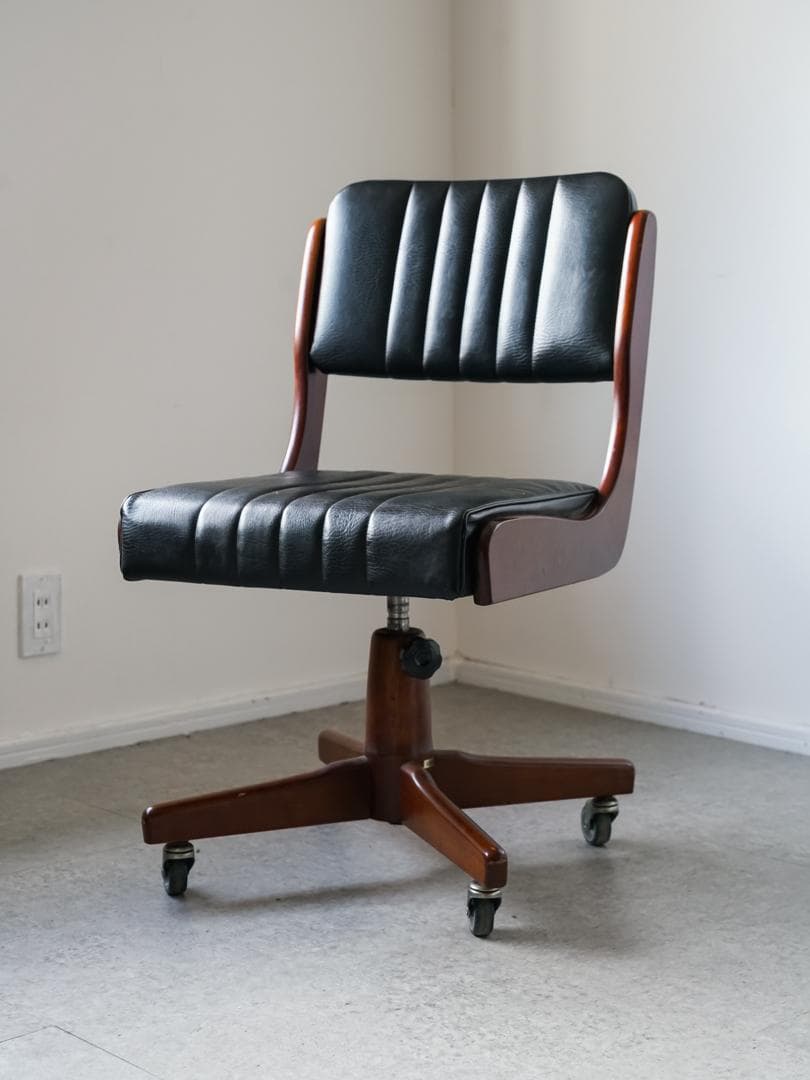 60-70's \"ニイダ木工\" ヴィンテージチェア 椅子 ミッドセンチュリー