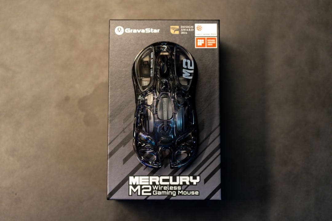 GravaStar Mercury M2 ワイヤレマウス (付属品完備・美品)