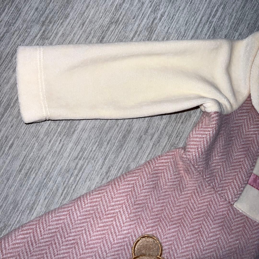 【あけちゃん様】シャーリーテンプル　うさぎくまへリボーンワンピース80cm