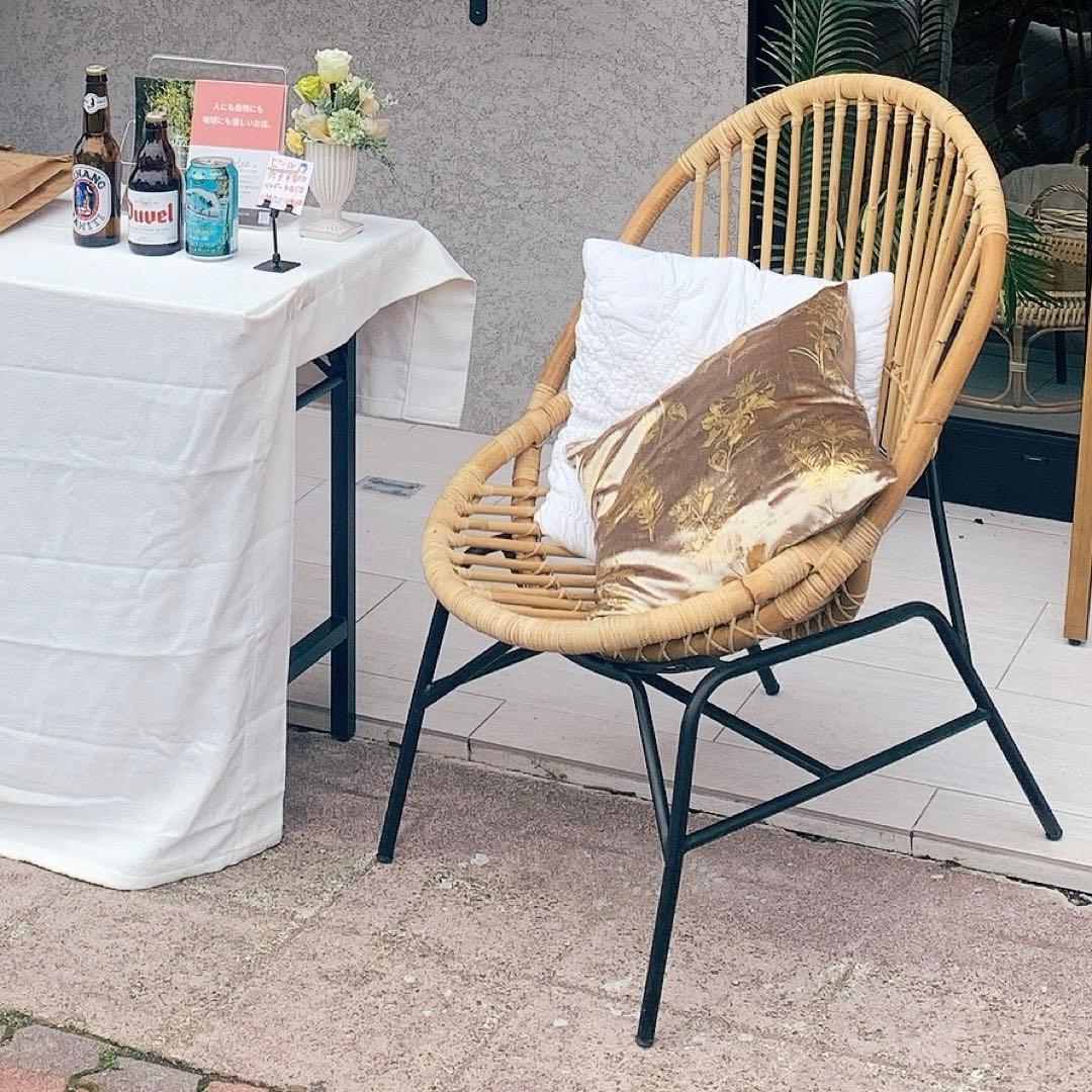 サンフラワーラタン C5901NX ラタン パーソナルチェア カフェ椅子