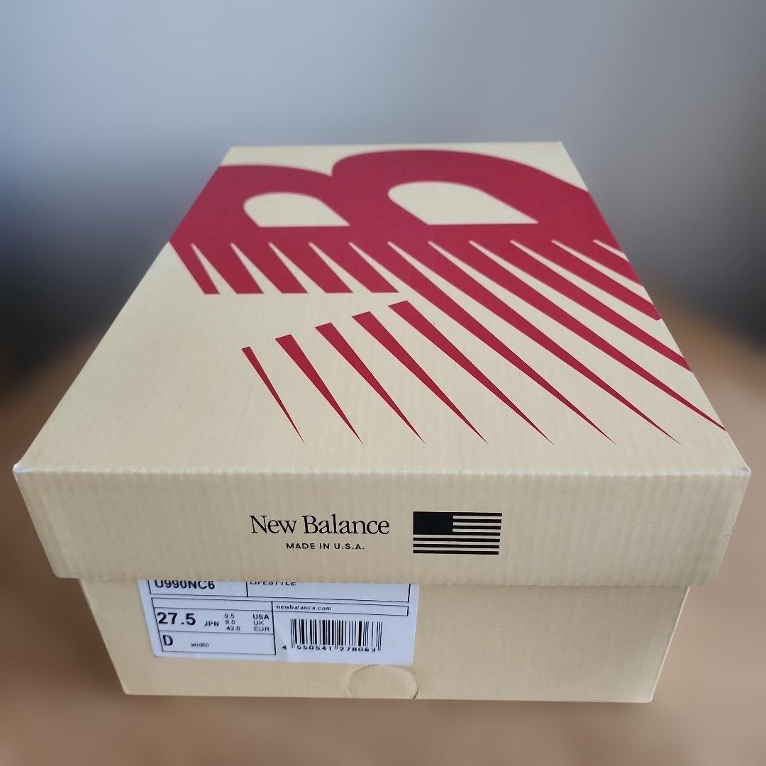 New Balance U990NC6 27,5cm ホワイト/グレー新品未使用