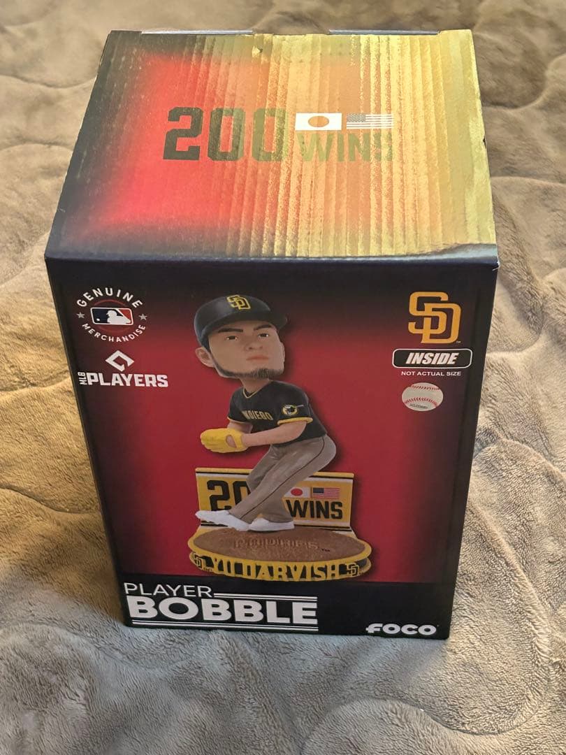 ダルビッシュMLB公式 日米通算200勝 ボブルヘッド 新品未開封