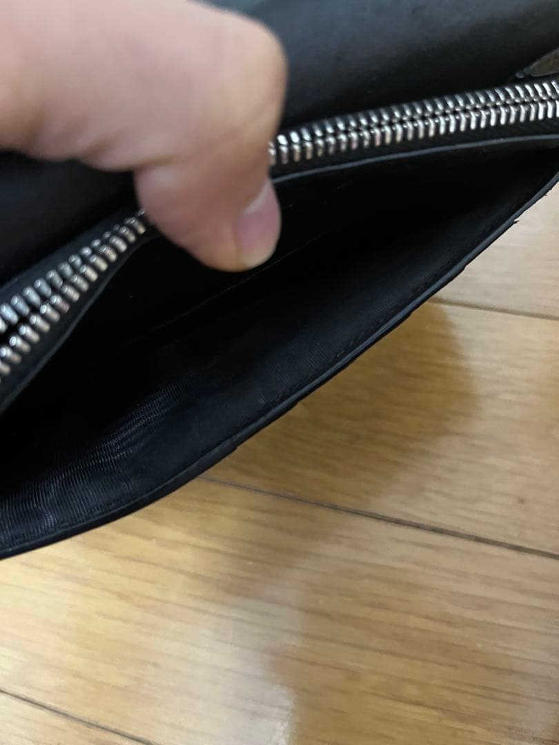 SAINT LAURENT ブラック 長財布　クロコダイル