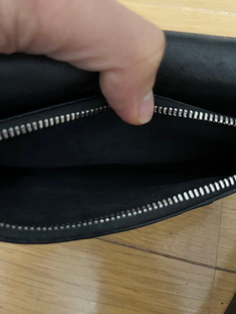 SAINT LAURENT ブラック 長財布　クロコダイル