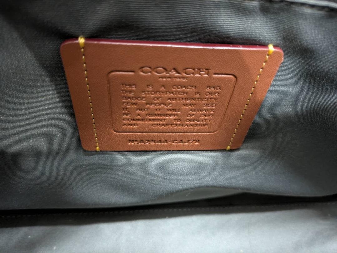 【新品未使用】COACH ワーナー トート バッグ・シグネチャー レザー