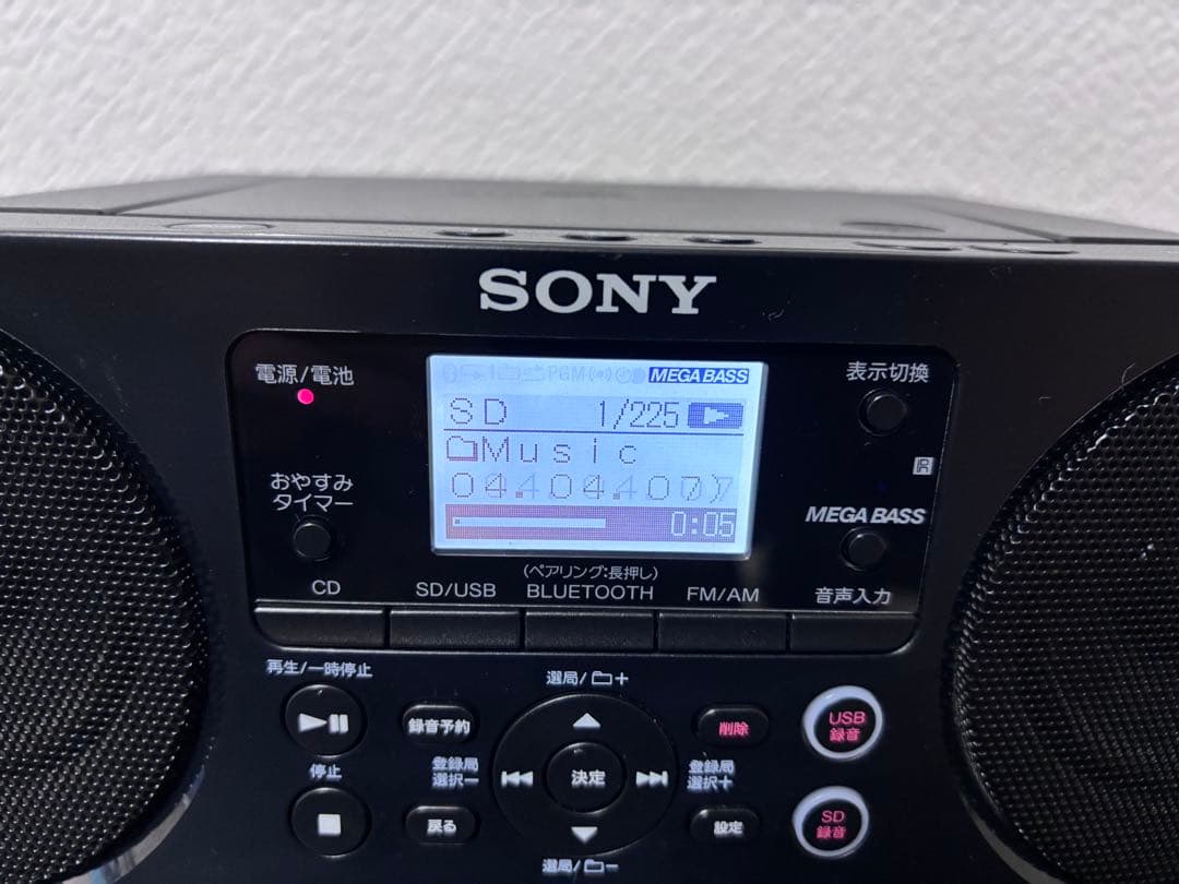 SONY ZS-RS81BT CDラジオ Bluetooth対応 リモコン付き