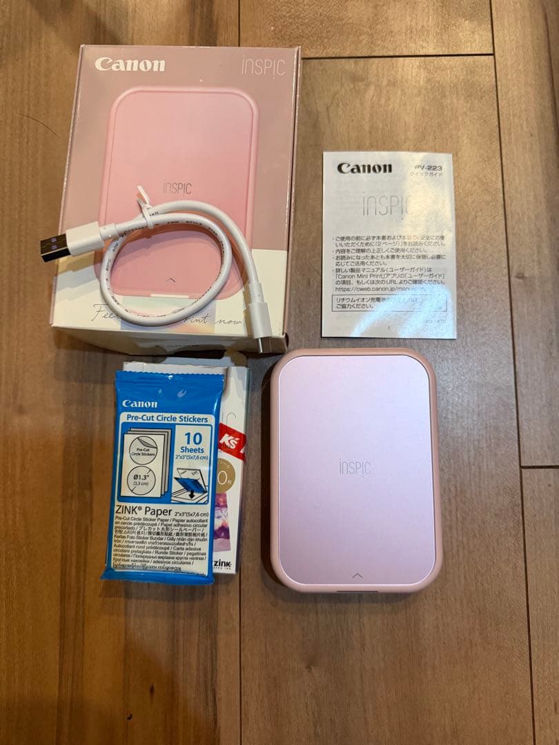 Canon Inspic ピンク ポータブルプリンター