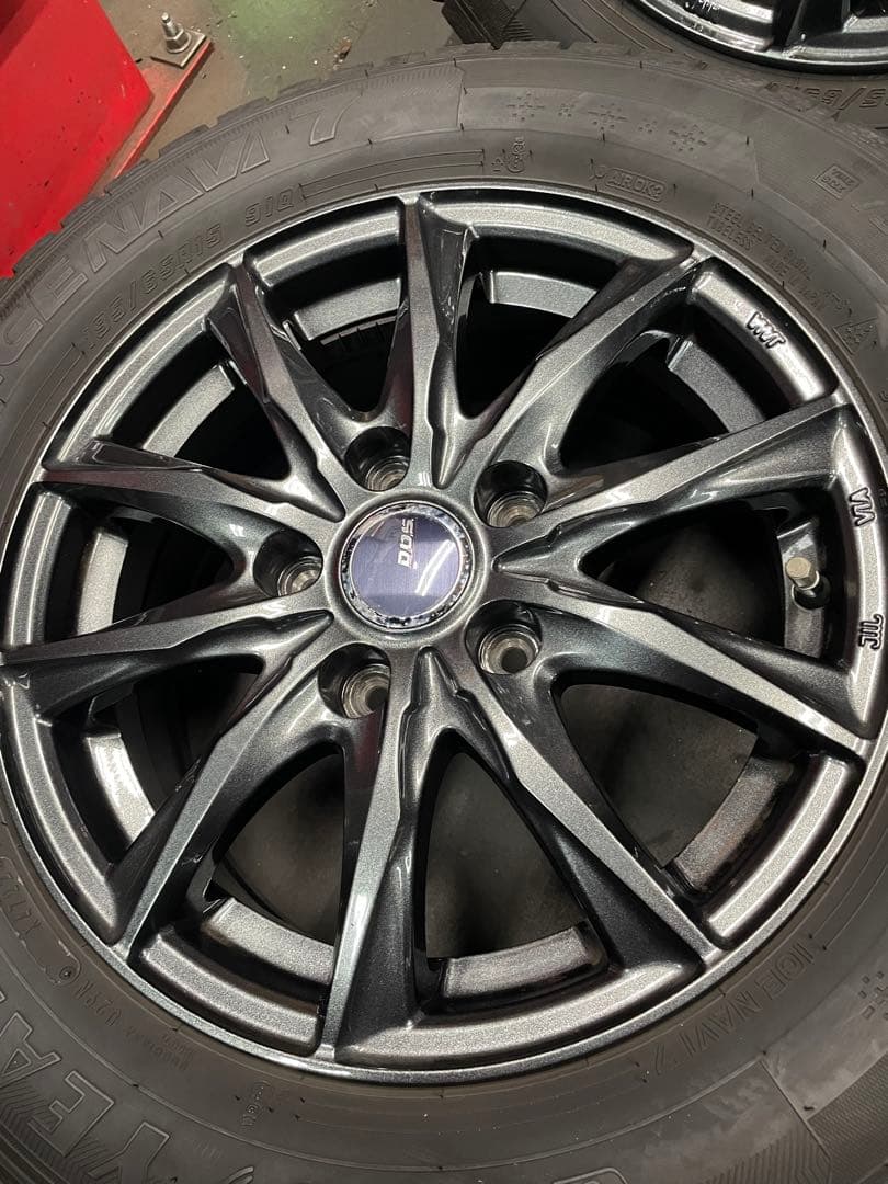 [バリ溝]195/65R15国産スタッドレスタイヤセットセレナC27 ③