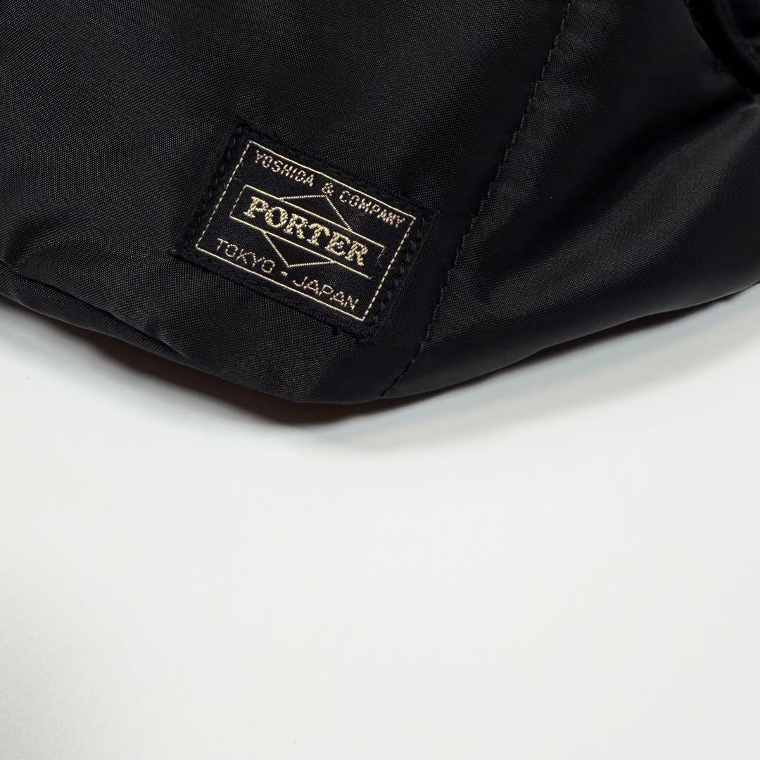 【未使用級】ポーター　ボディバッグ　ナイロン　タンカー　ブラック　メンズ