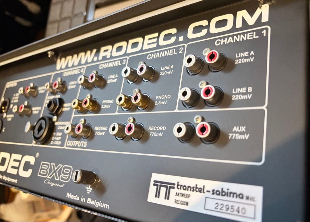 RODEC BX-9 希少DJミキサー　ベルギー製　美品　極太サウンド