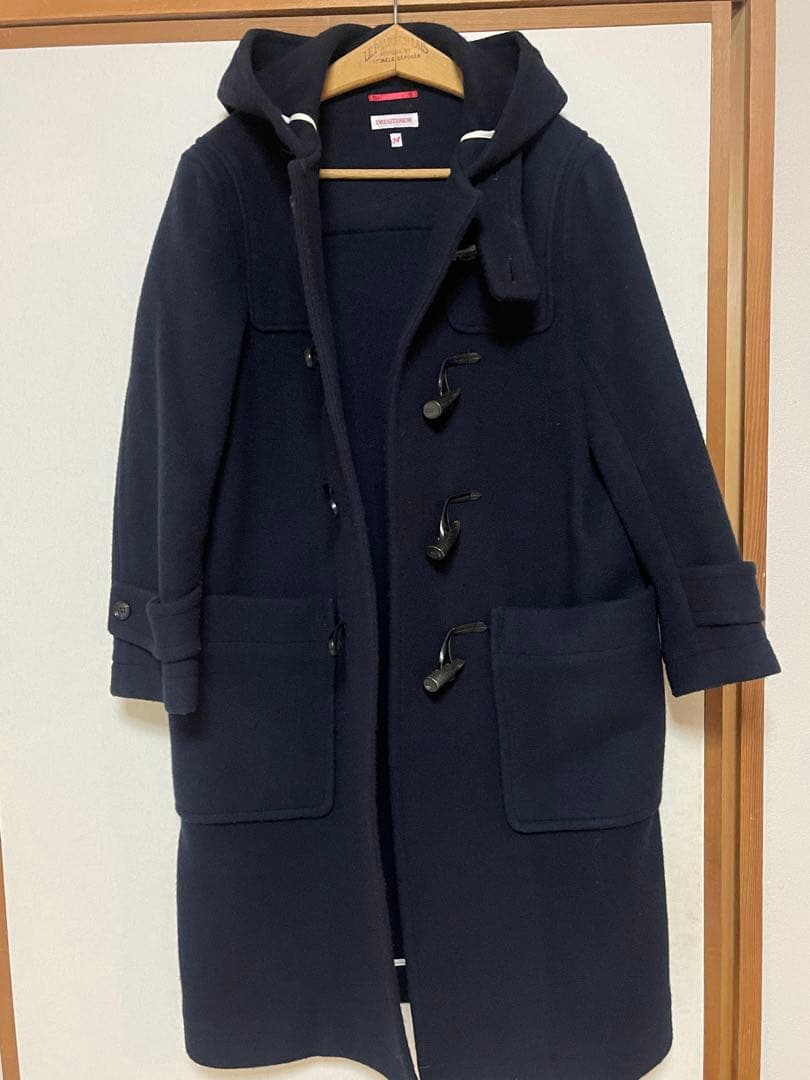 ドレステリア　ネイビー ダッフルコート ロング
