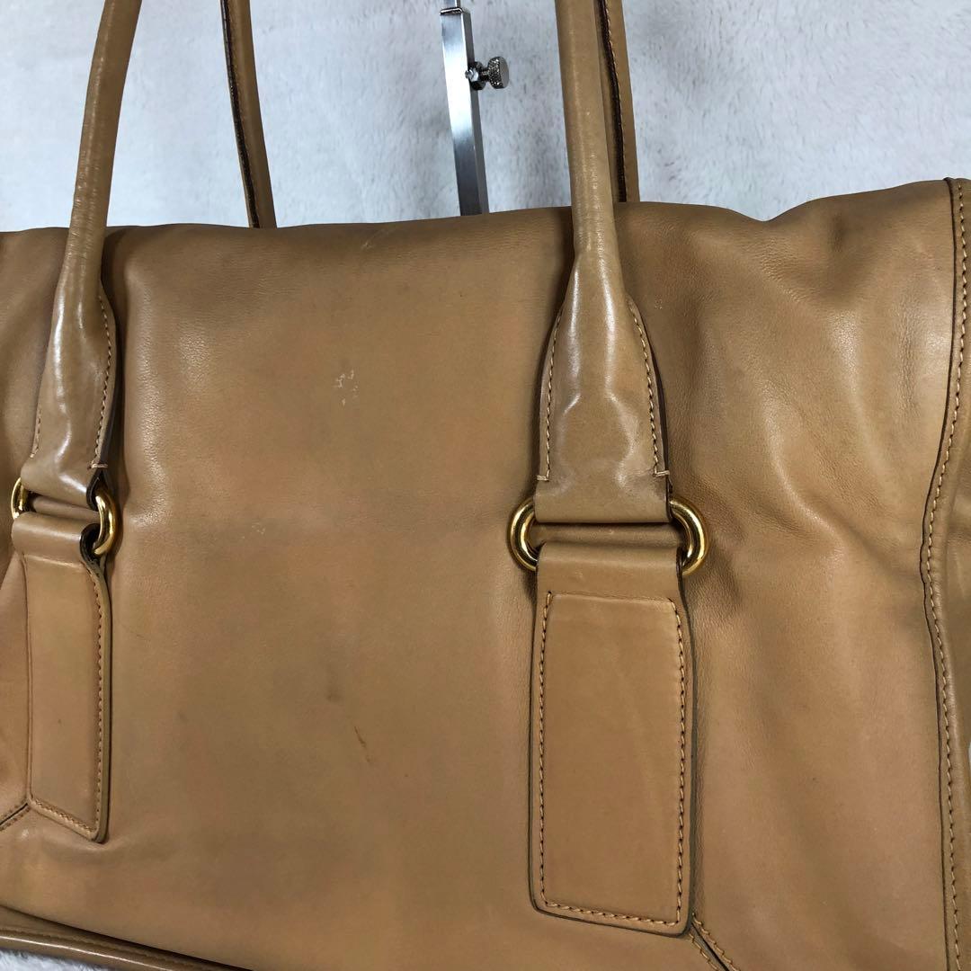 PRADA プラダ BN2135 ボストンバッグ ハンドバッグ レザー ブラウン