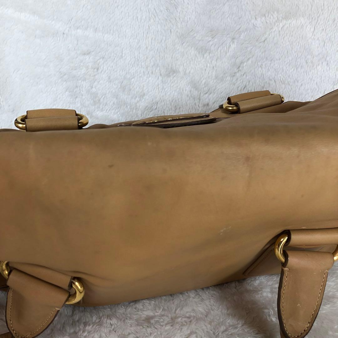 PRADA プラダ BN2135 ボストンバッグ ハンドバッグ レザー ブラウン