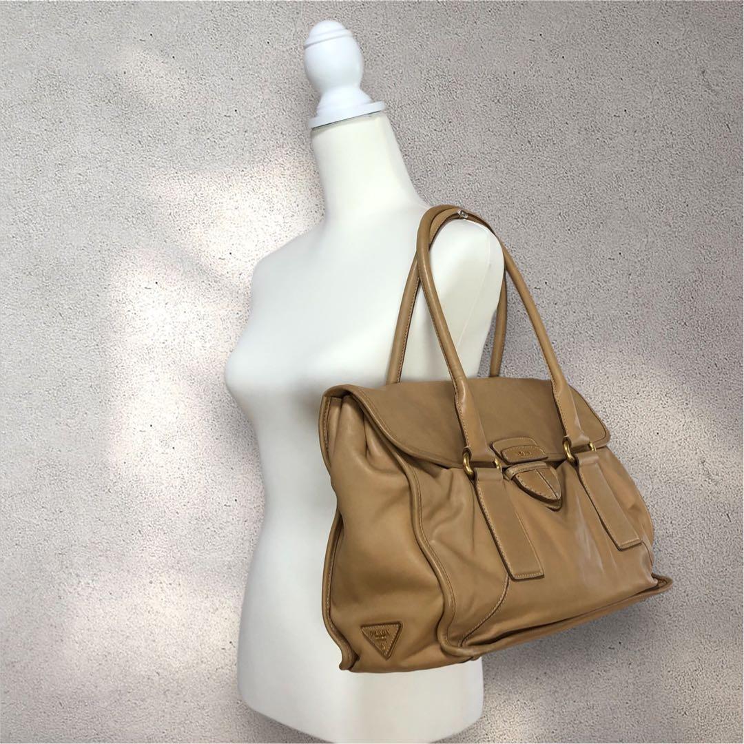 PRADA プラダ BN2135 ボストンバッグ ハンドバッグ レザー ブラウン