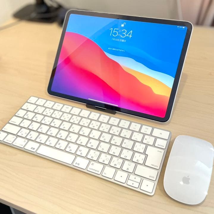 【美品】iPad Pro 2018 64GB シルバー キーボード・マウス付き