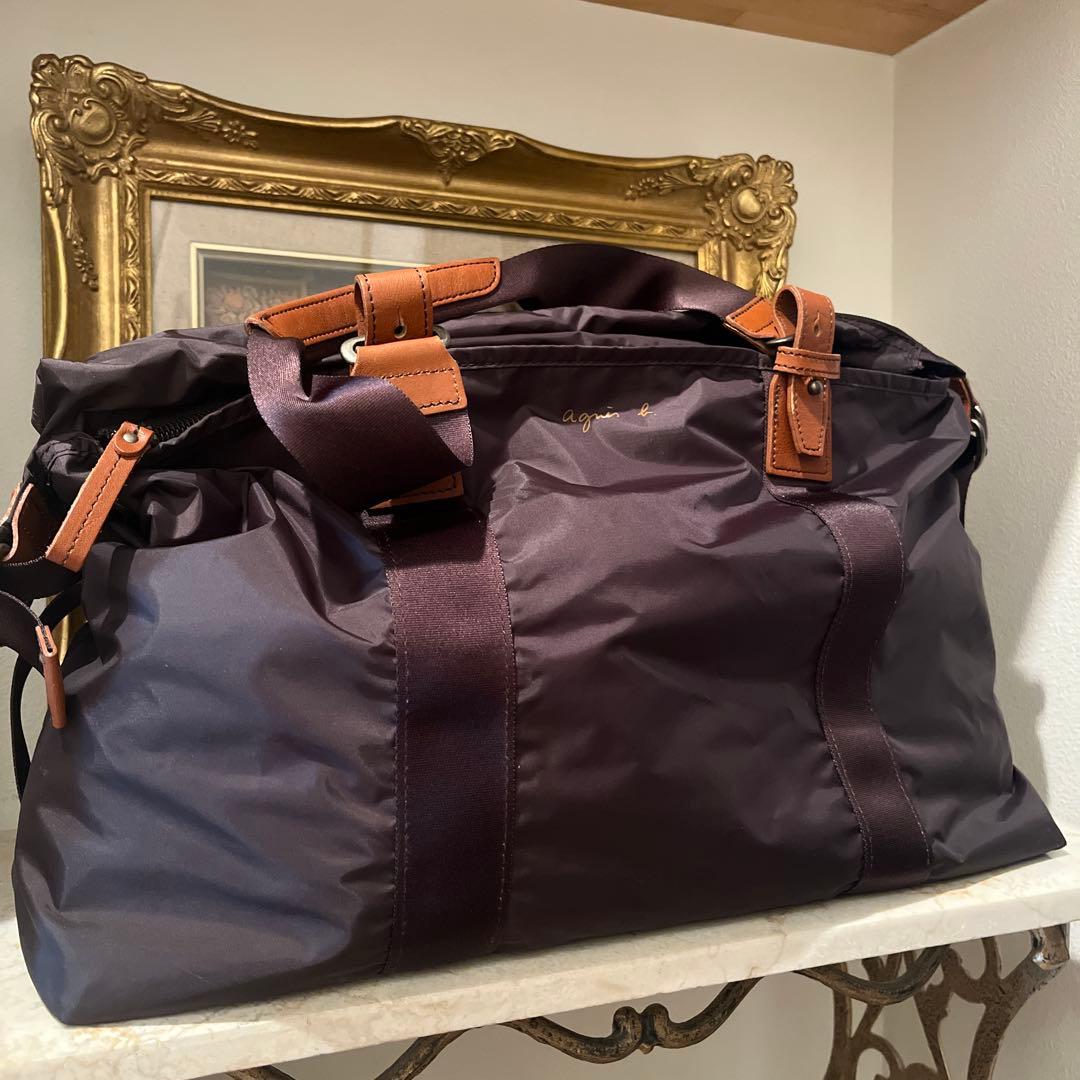 アニエスベー ナイロン　大容量ボストンバッグ　トートバッグ