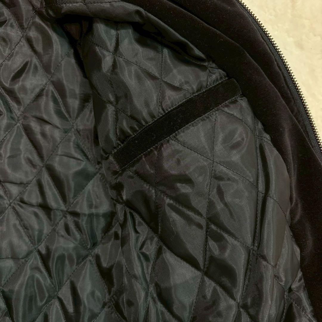 vintage スカジャン　別珍　ベロア　刺繍　日本　ショート丈　短丈　横須賀