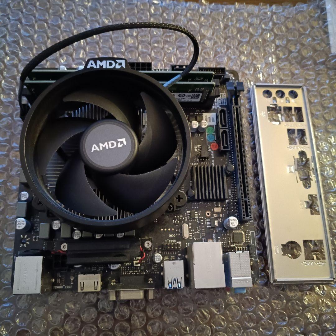 Mini-ITX PCパーツセットR5 2600/X470/16GB/SFX電源