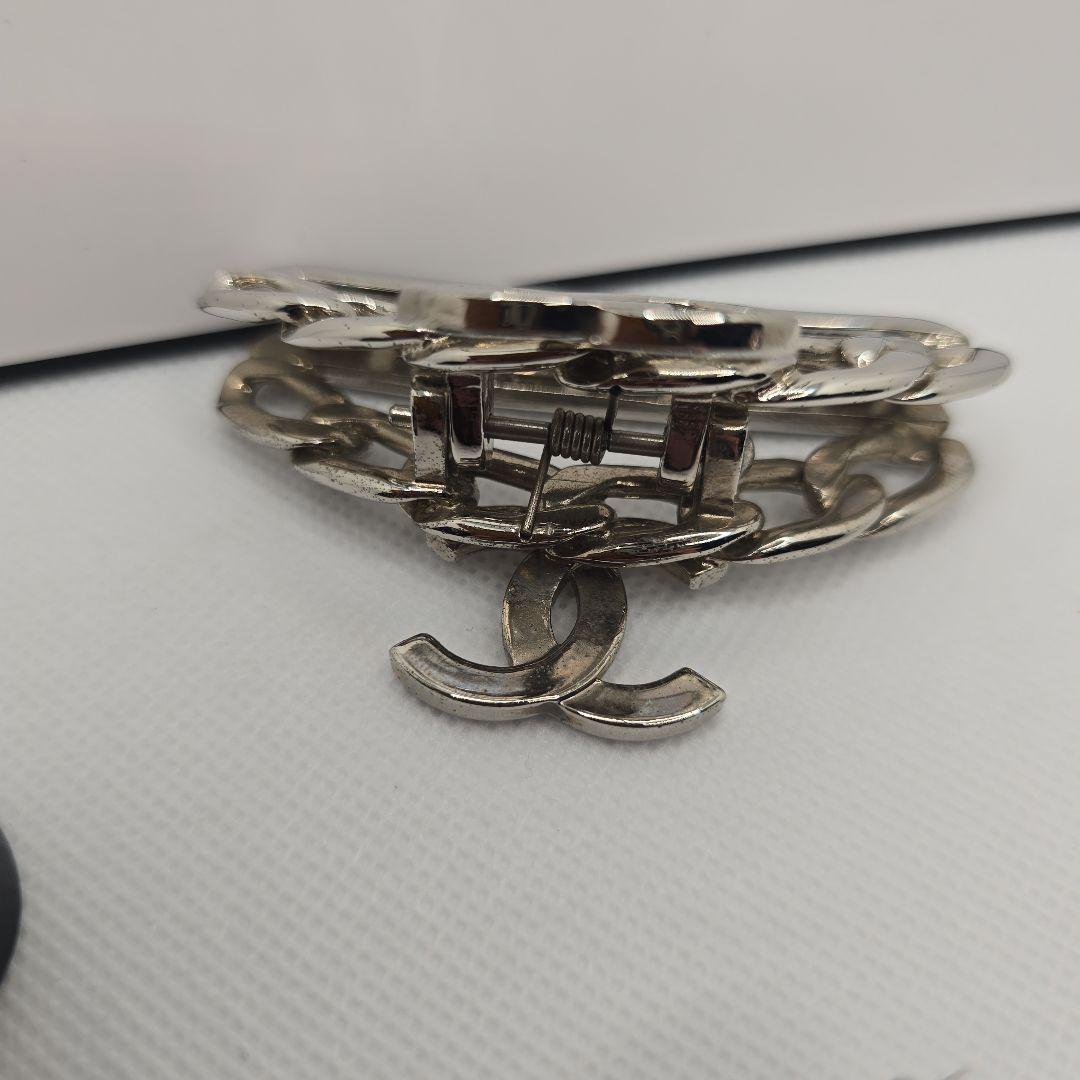 ■CHANEL■シャネル■シルバー■ ヘアクリップ■美品■おまけ付