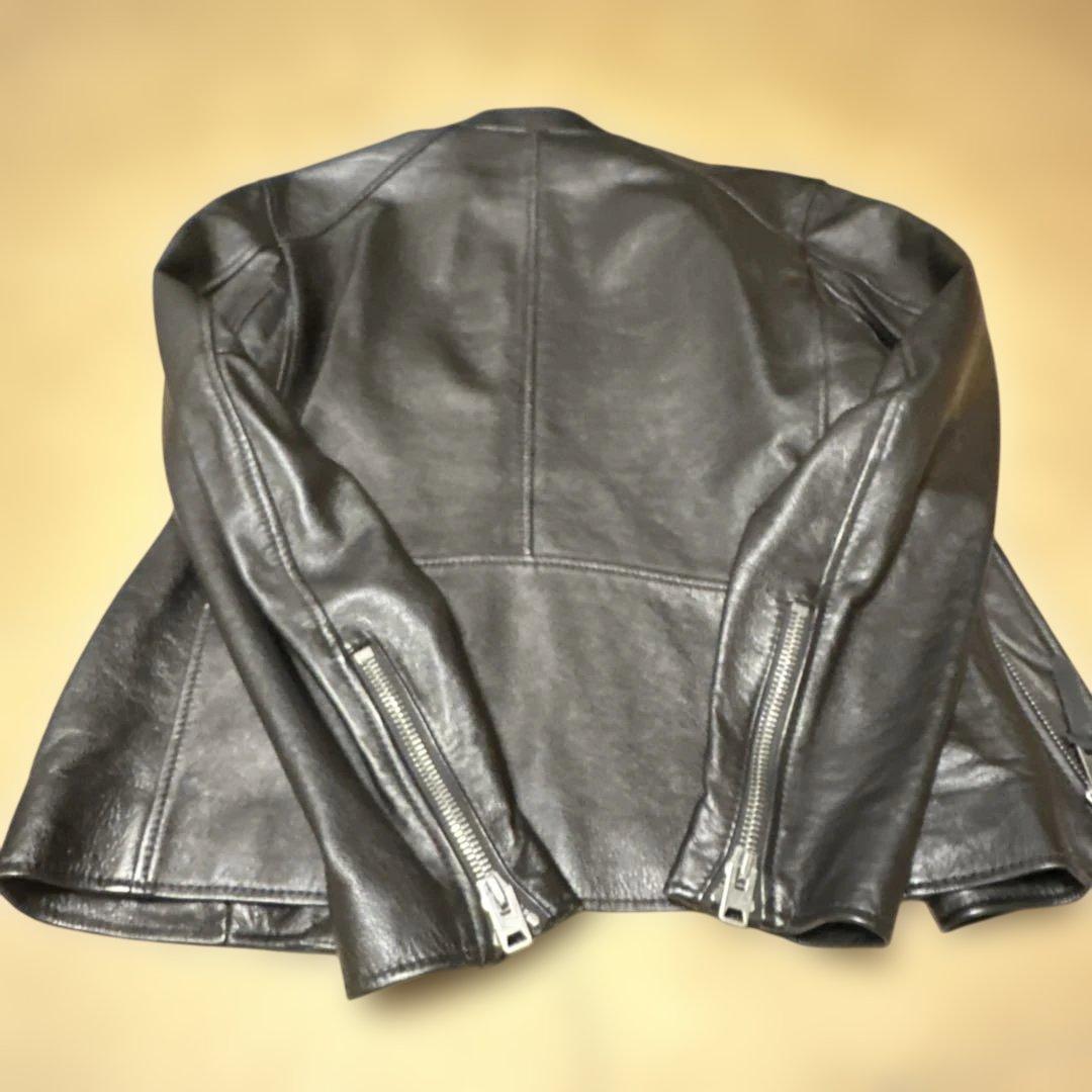 タ*ん様 COACH ブラック レザー シングルライダース XS