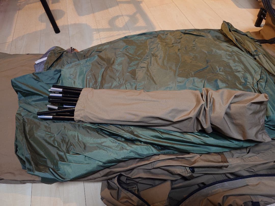 DOD ガルテント、キャノピーポール、グランドシート付き