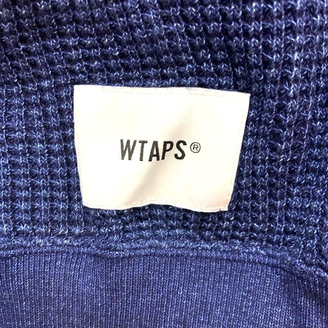 美品 WTAPS ダブルタップス ワッフルインディゴ 221ATDT-CSM01