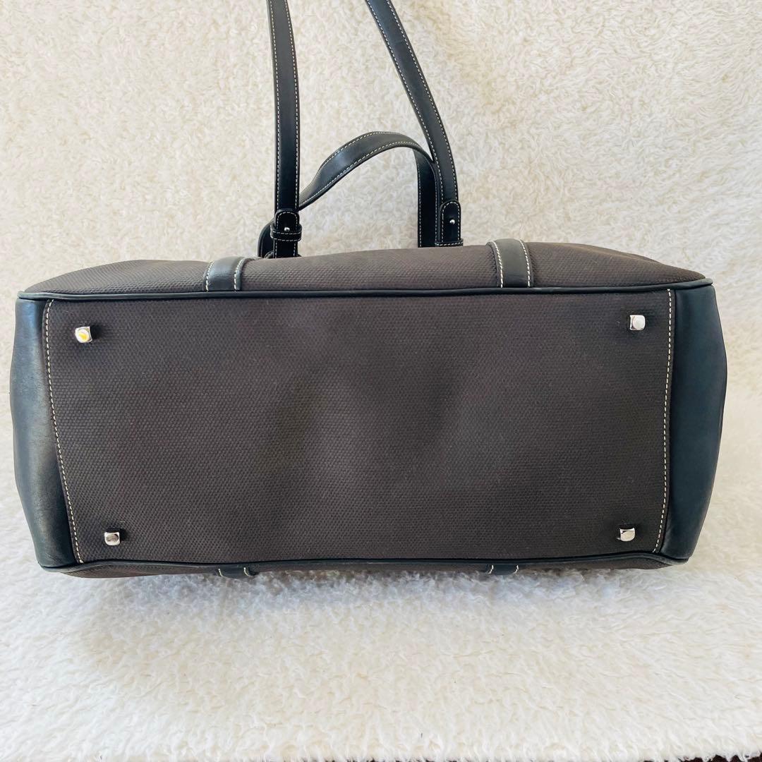 フェラガモ トートバッグ ダークグレー 肩掛け ビジネスバッグ