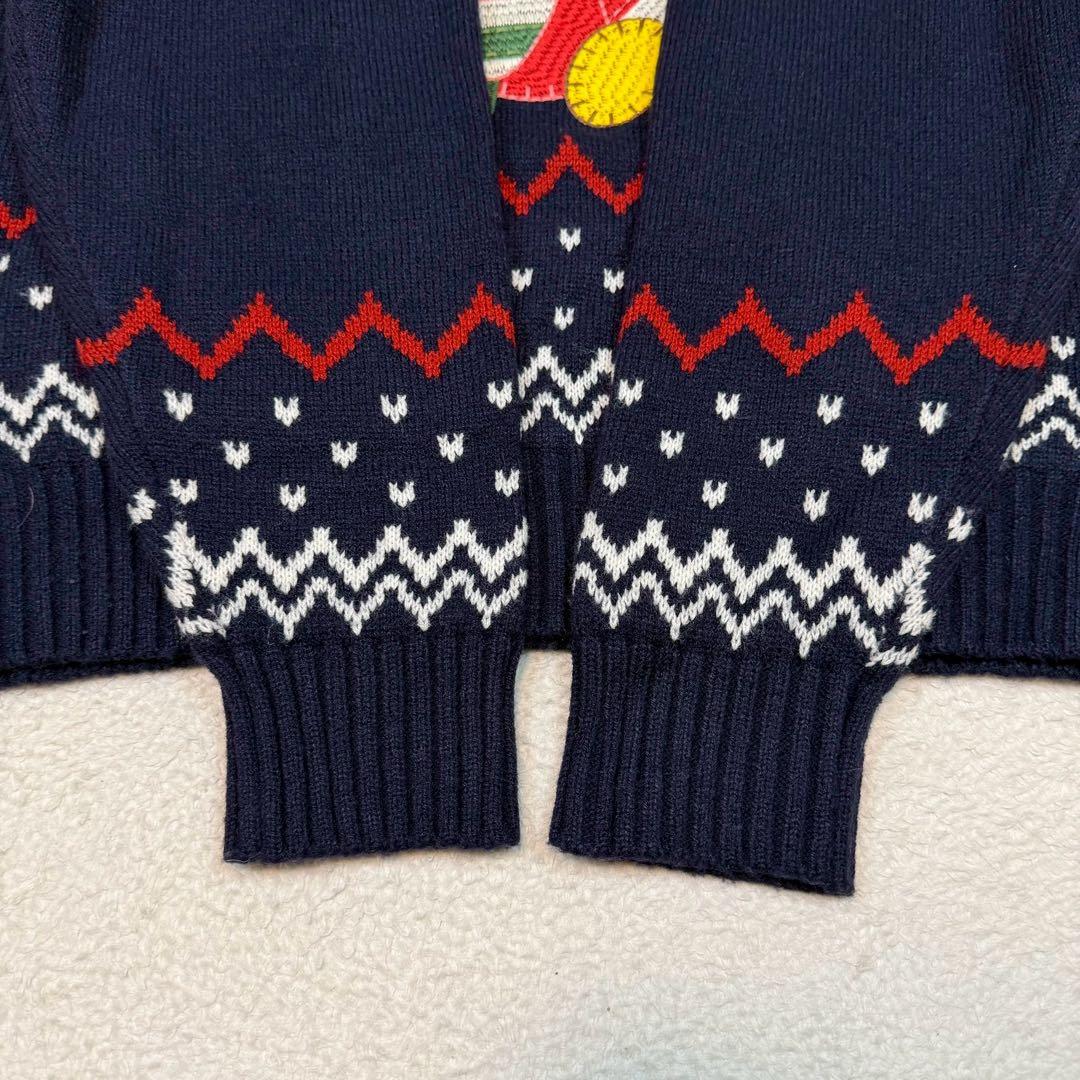 美品 ディズニーリゾート2023 リルリンリンセーター ミッキー M~L 紺