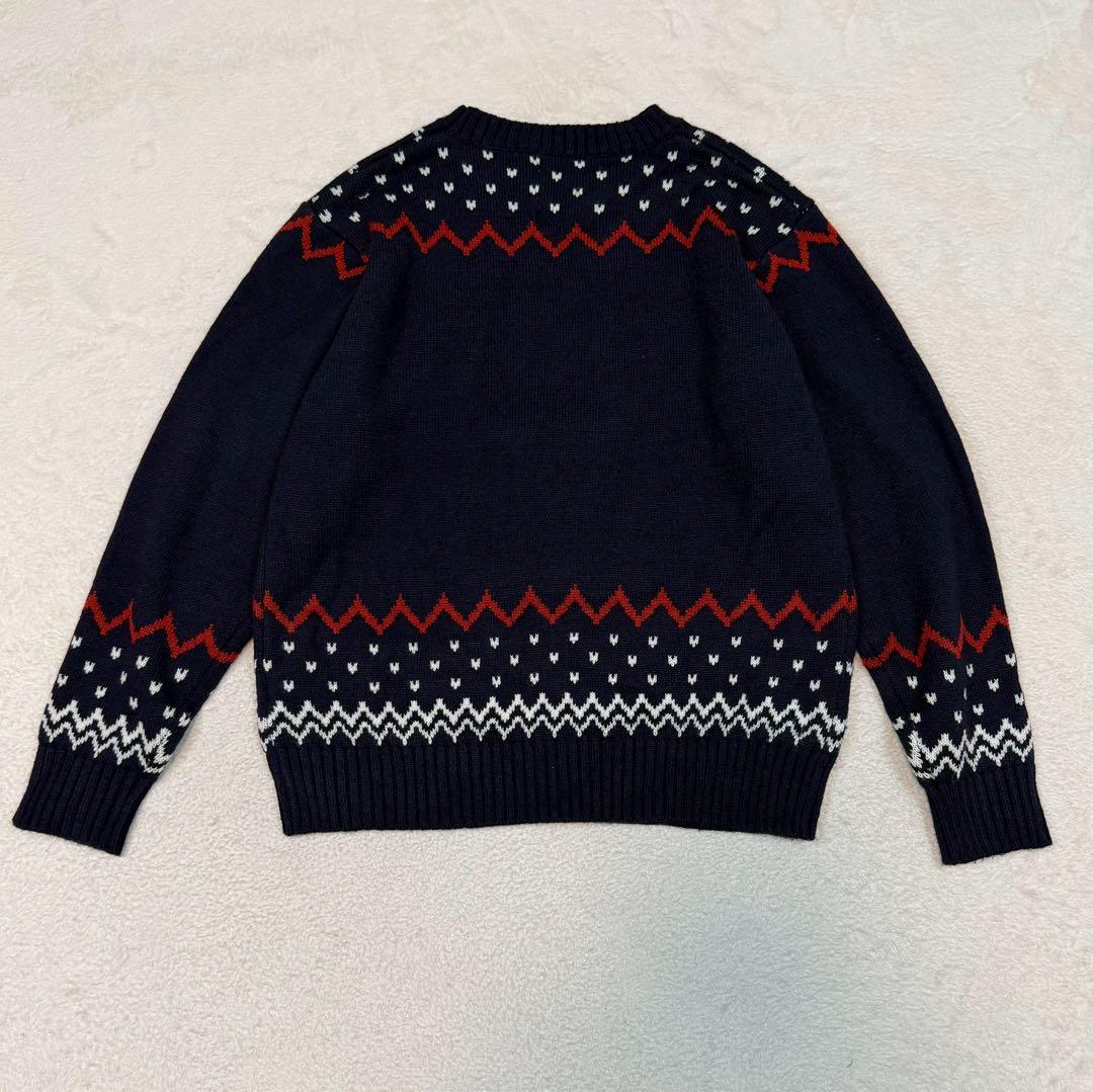 美品 ディズニーリゾート2023 リルリンリンセーター ミッキー M~L 紺