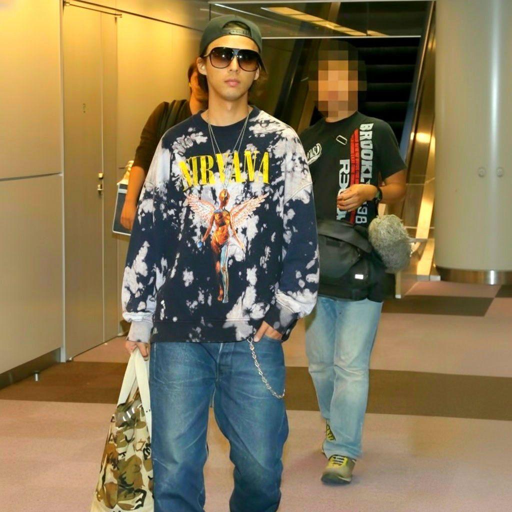 ヨッシー　NIRVANA タイダイプリント スウェット　トレーナー　裏起毛