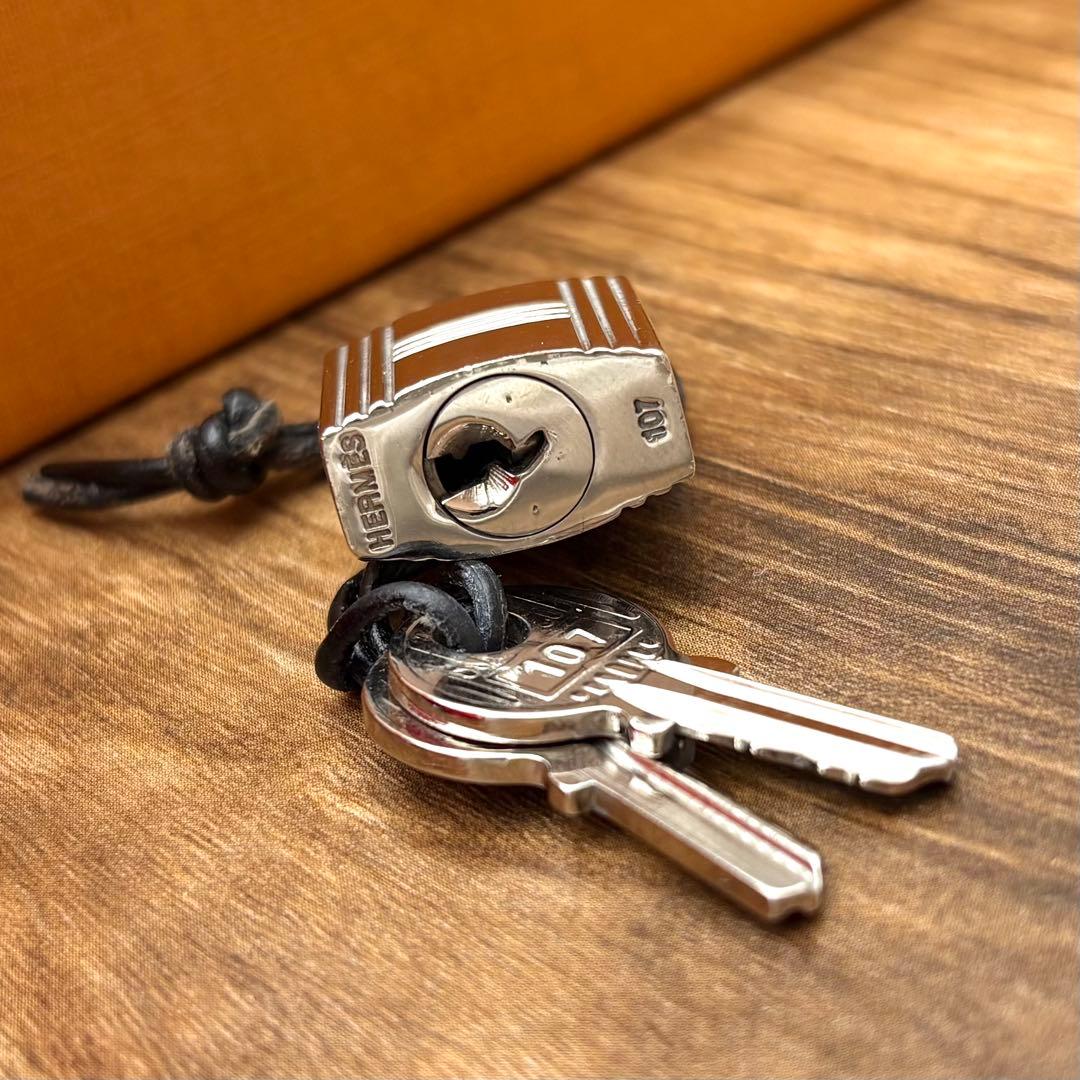 ⛄極美品⛄エルメス カデナ パドロック南京錠 鍵 no.107 シルバー#584