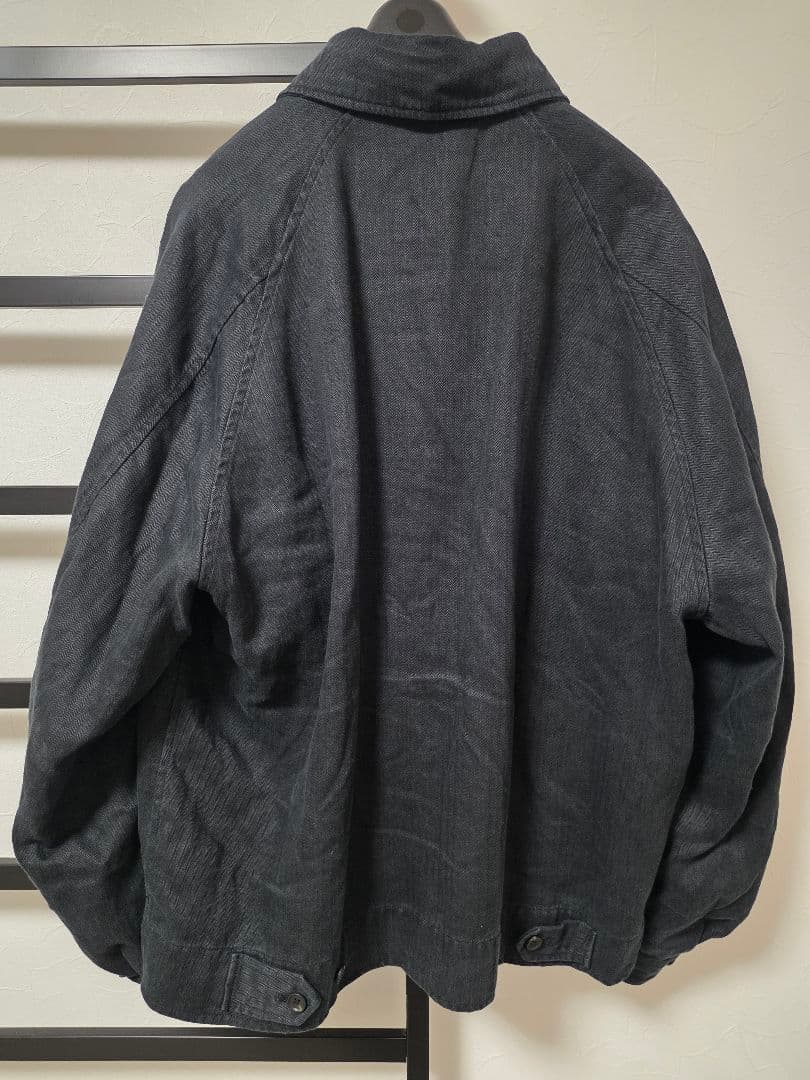 ジャケット・アウター HEAVY LINEN HERRINGBONE ZIP JACKET