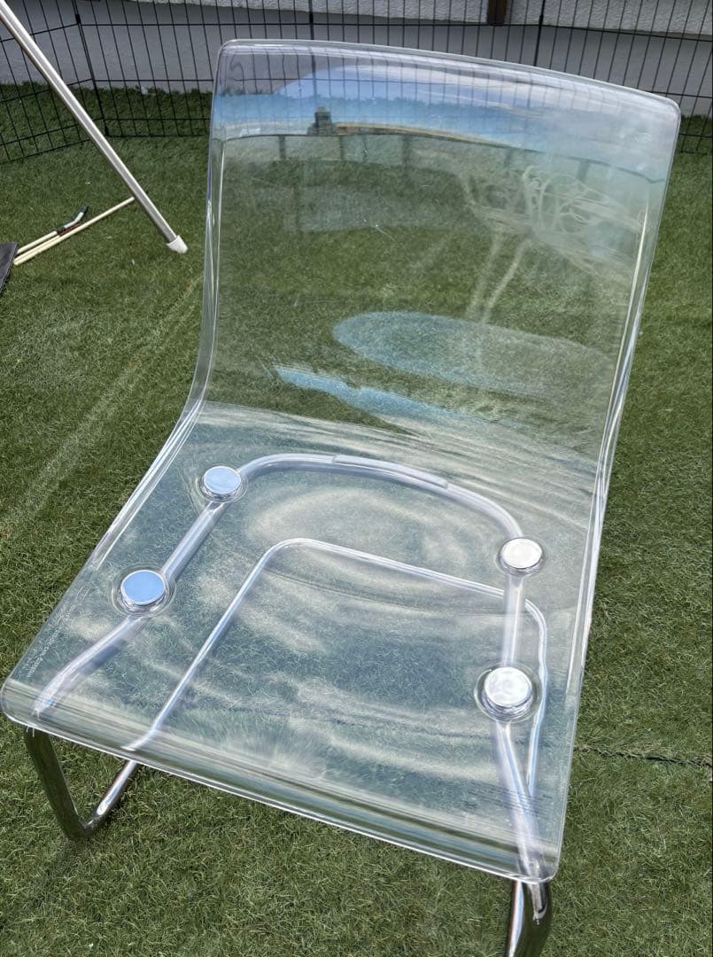 IKEAトービアス 2脚セット　ダイニングチェア　椅子 クリアTOBIAS 透明