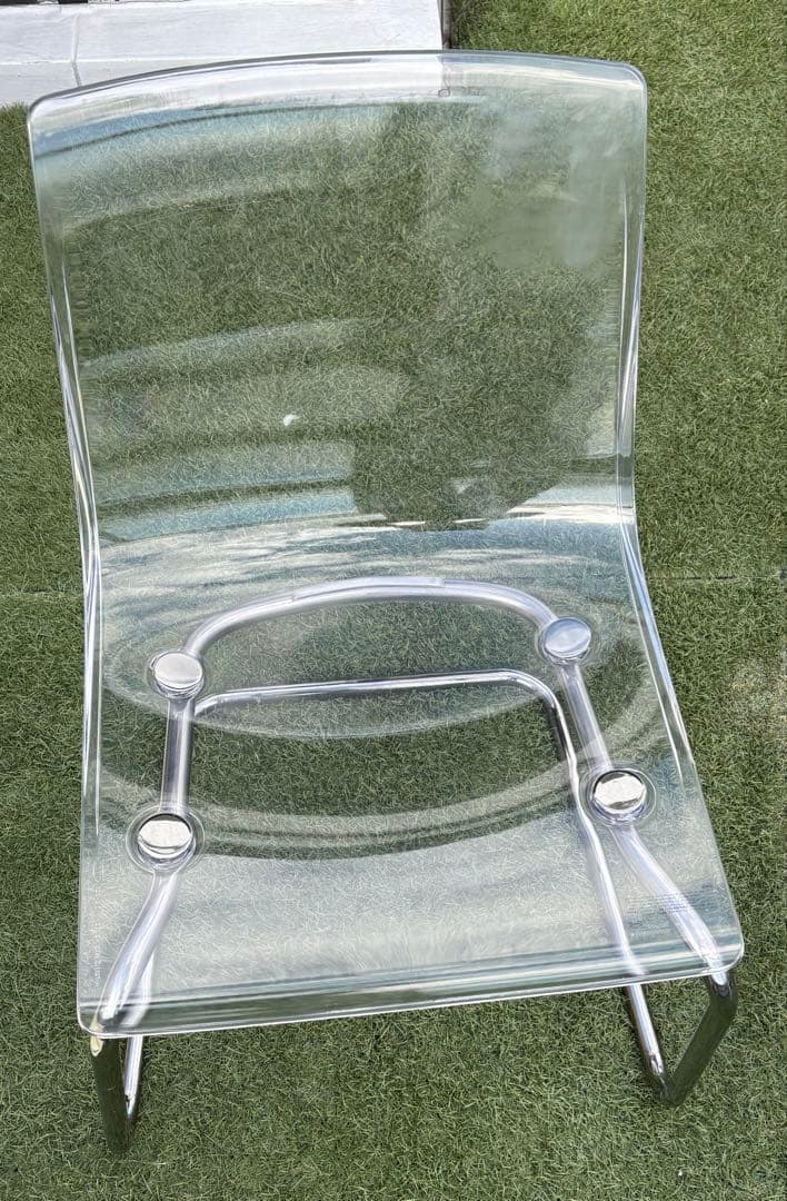 IKEAトービアス 2脚セット　ダイニングチェア　椅子 クリアTOBIAS 透明