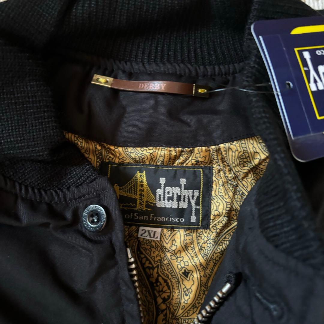 新品 黒金 2XL ダービーオブサンフランシスコ ダービージャケット 木村拓哉